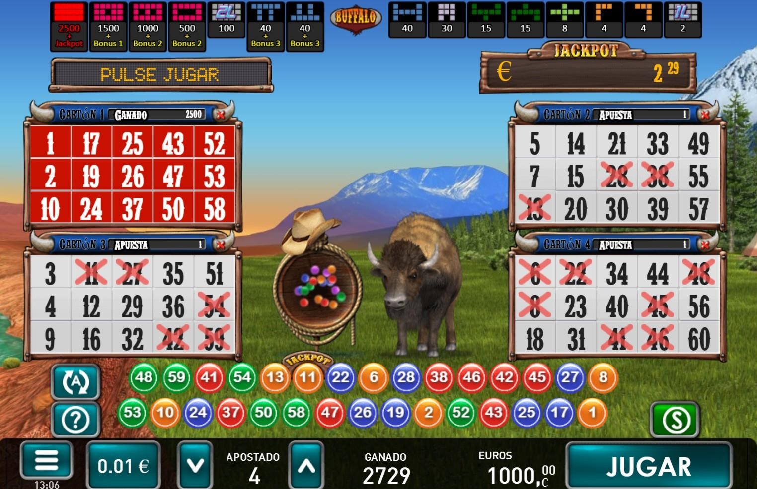 Reglas de juego de Buffalo Bingo Casino777